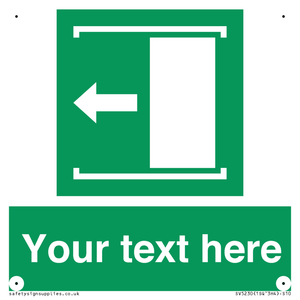 Custom Slide to Open Sign